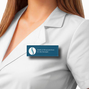 Medical Chiropractor Office Staff Modern Name Tags