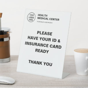 Medical Clinic Healthcare Custom Logo Insurance Pedestal Sign