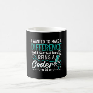 Medical Coder Being A Coder ICD Coding Programmer Coffee Mug