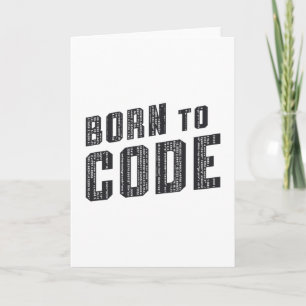 Medical Coder Born To Code Coding ICD Programmer Card