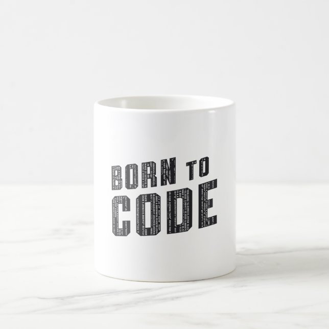 Medical Coder Born To Code Coding ICD Programmer Coffee Mug (Center)