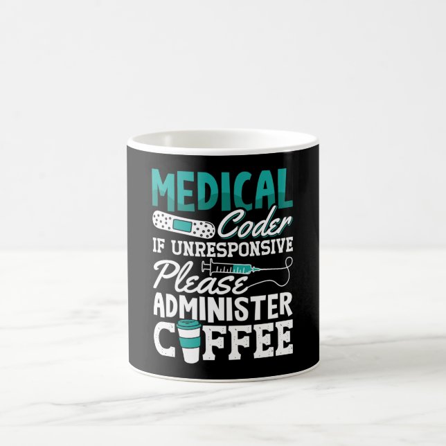 Medical Coder Coffee Assistant ICD Coding Coffee Mug (Center)