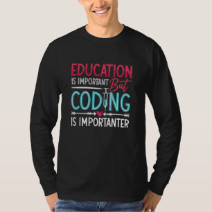 Medical Coder Education Is Important ICD Coding T-Shirt