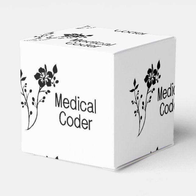 Medical Coder Elegance Favour Box (Back Side)