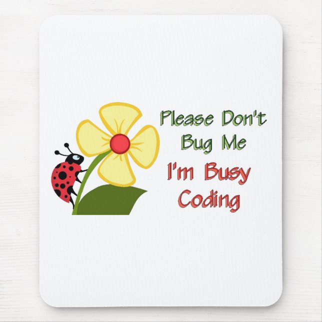 Medical Coder Ladybug Mouse Pad (Front)