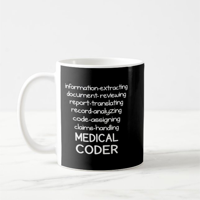 Medical Coder Medical Coding Biller Nurse.png Coffee Mug (Left)