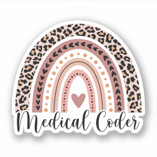 Medical Coder Rainbow, Medical Coding Gifts (Front)