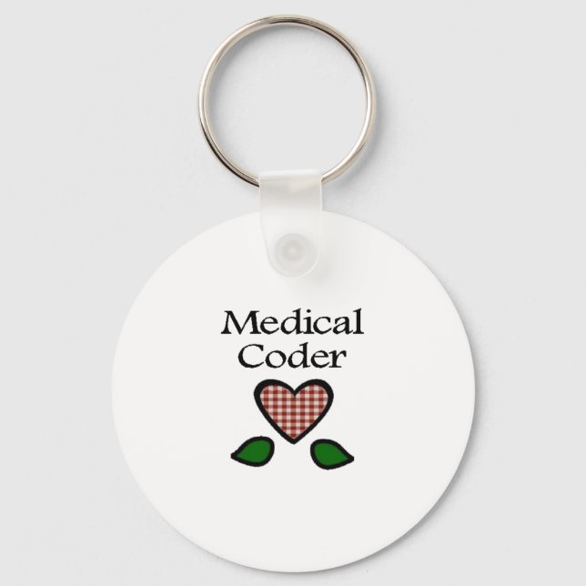 Medical Coder Red GH Key Ring (Front)