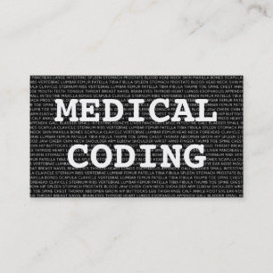 Medical Coding Medical Words Business Card