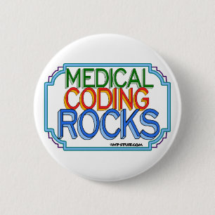 Medical Coding Rocks 6 Cm Round Badge