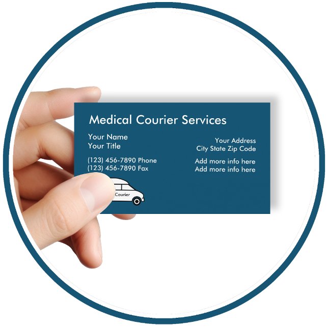 Medical Courier Services Business Card (Creator Uploaded)