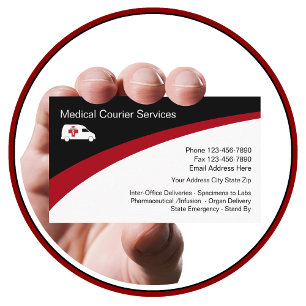 Medical Courier Services Business Card