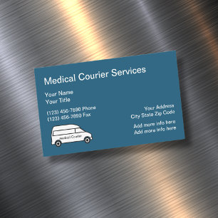 Medical Courier Services Magnetic Business Card