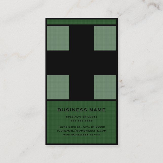 medical cross business card (Front)