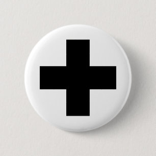 Medical Cross Medical Life Saving Guard Symbol 6 Cm Round Badge
