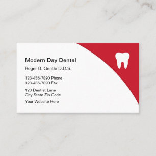 Medical Dentist Modern Appointment Business Card