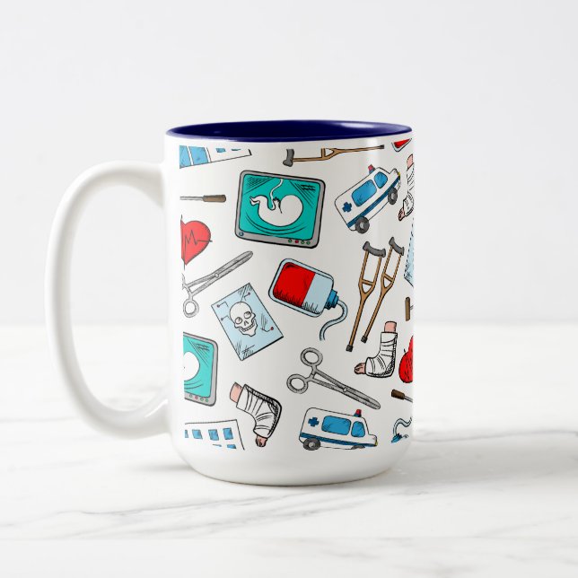 Medical Design Ceramic Mug (Left)