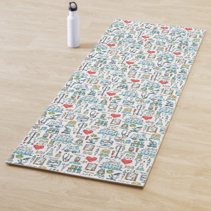 Medical Design Pattern Yoga Mat