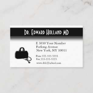Medical Design with Appointment Area on Back Card