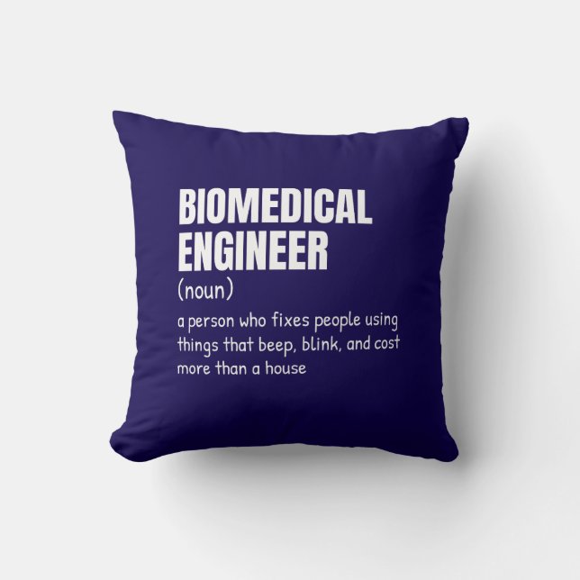 Medical Device Engineer Funny Definition Cushion (Front)