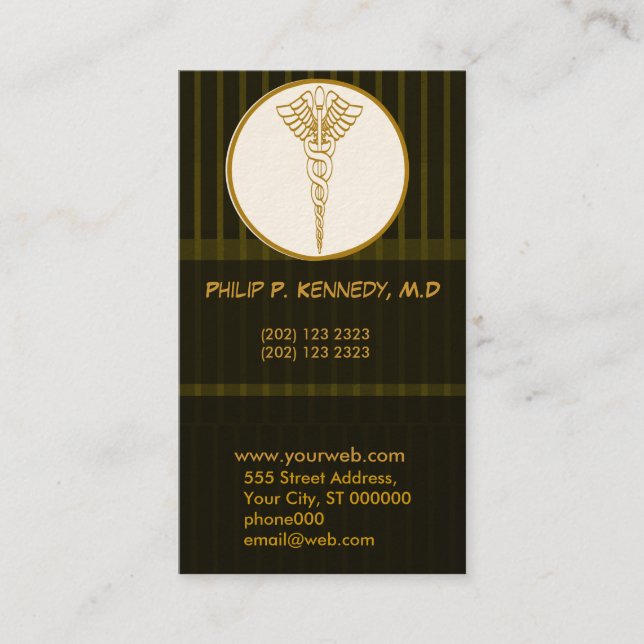 Medical  Doctor Appointment Patterns Medicine Card (Front)