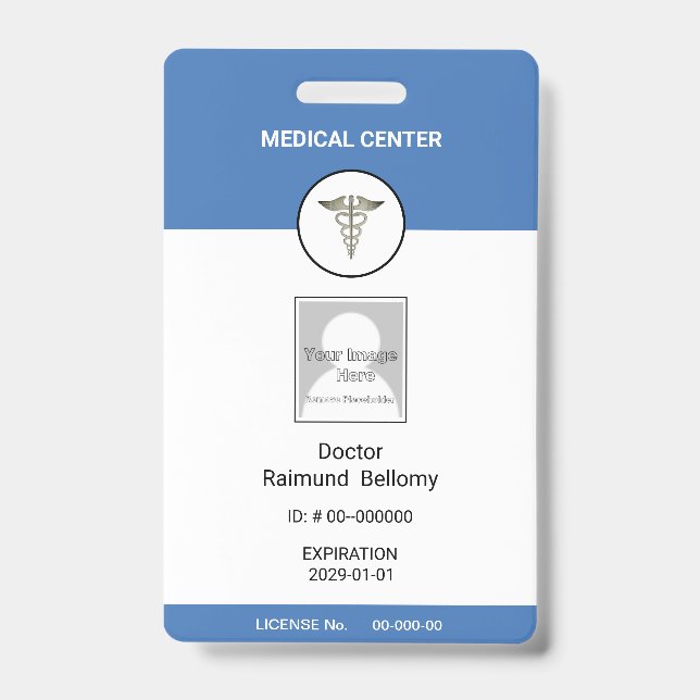 Medical Doctor Badge ID Badge (Front)