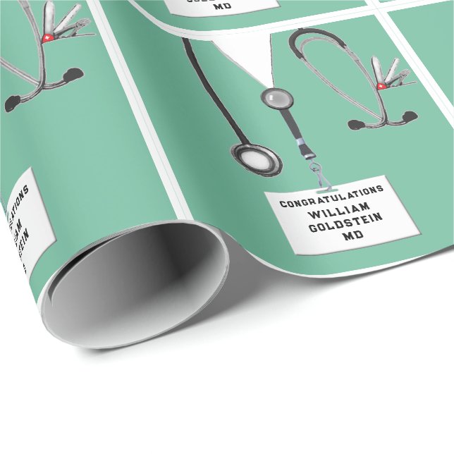 Medical Doctor Gift Wrapping Paper (Roll Corner)