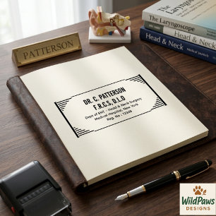 Medical Doctor Health Professional Personalised Self-inking Stamp