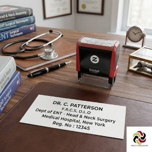 Medical Doctor Health Professional Personalised Self-inking Stamp