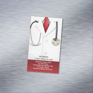 Medical Doctor Magnetic Business Card