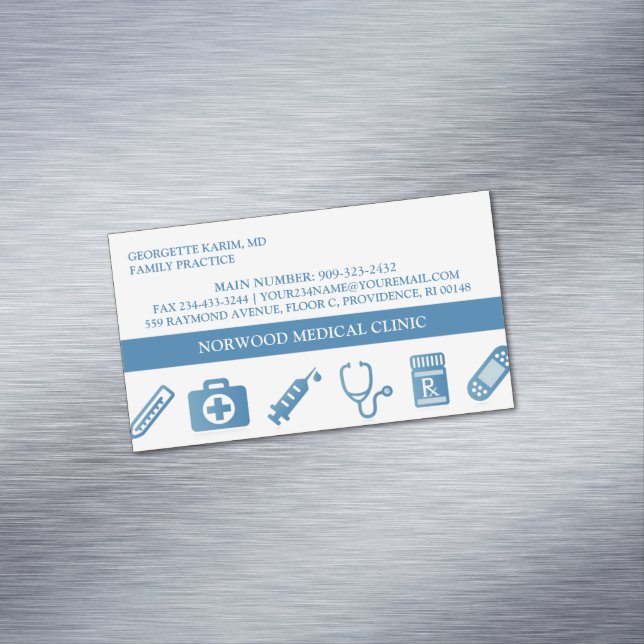 Medical Doctor Magnetic Business Card (In Situ)