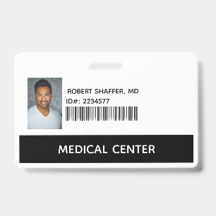 Medical Doctor, MD ID identification Badge