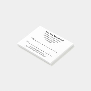 Medical Doctor Next Appointment Reminder White Post-it Notes