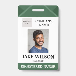 Medical Doctor Nurse Aged Care Security Photo ID Badge