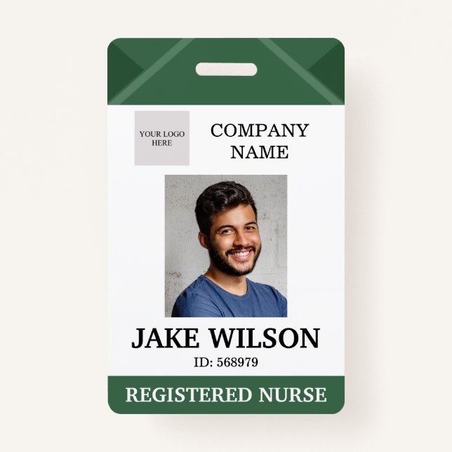 Medical Doctor Nurse Aged Care Security Photo ID ID Badge (Front)