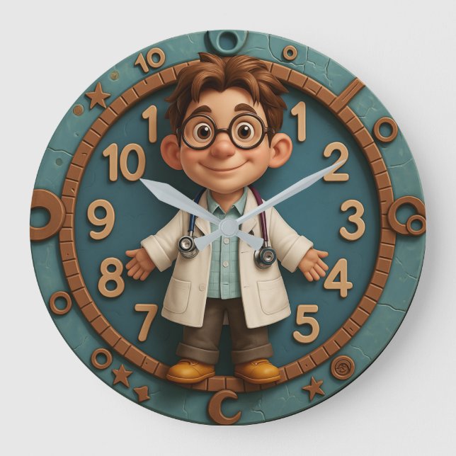 Medical doctor office decor nurse gift healthcare large clock (Front)