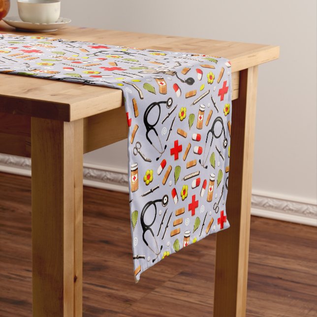 Medical Doctor or Nurse Short Table Runner (In Situ)