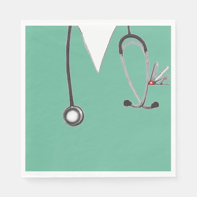 Medical Doctor Party Napkin (Front)