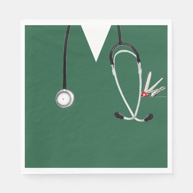 Medical Doctor Party Napkin (Front)