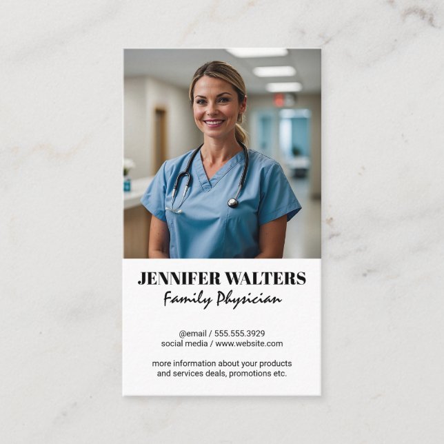 Medical Doctor | Physician Business Card (Front)
