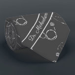 Medical Doctor Stethoscope Pattern Physician Grey Tie<br><div class="desc">This design is great for doctors, nurses, physicians, and any many other medical practitioners. The stethoscope patterns sits on top of a dark grey background, and at the bottom of the tie is a space to add the name of the person wearing the tie.</div>