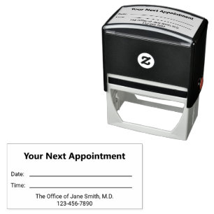 Medical Doctor Your Next Appointment Reminder Self-inking Stamp