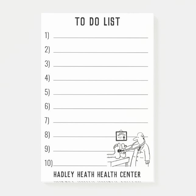 Medical Doctors Health Centre to PersonalIse Post-it Notes (Front)