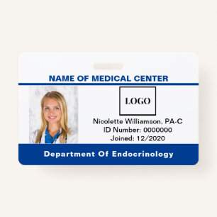 Medical Employee Logo Photo Barcode ID ID Badge