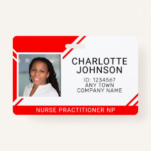 Medical Employee Photo Name ID ID Badge