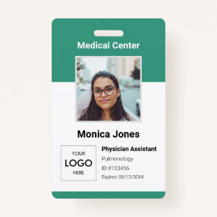 Medical Employee Photo QR Code Badge ID Badge