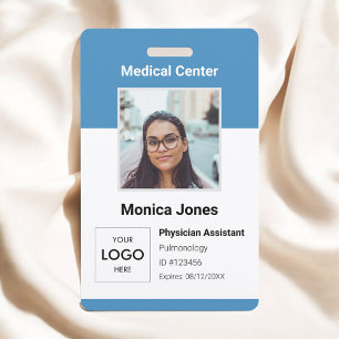 Medical Employee Photo QR Code Badge ID Badge