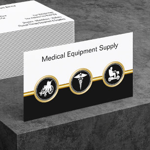 Medical Equipment Distributor Business Cards