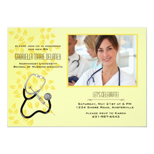 Medical Equipment Photo Invitation