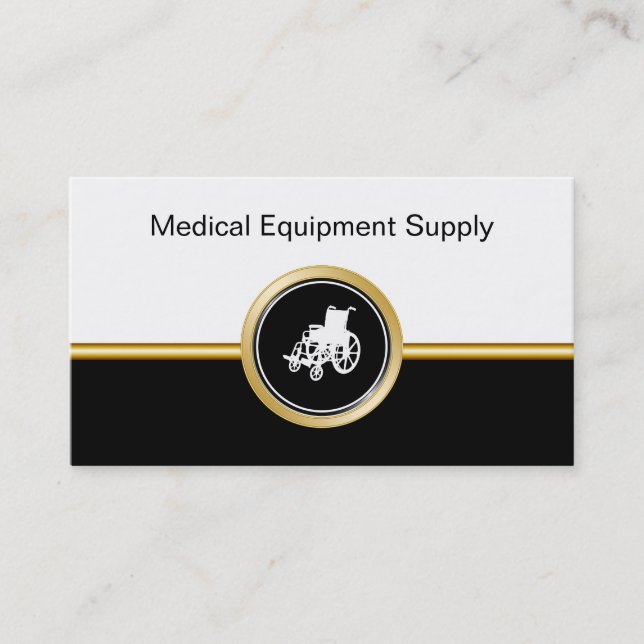 Medical Equipment Supply Business Cards (Front)